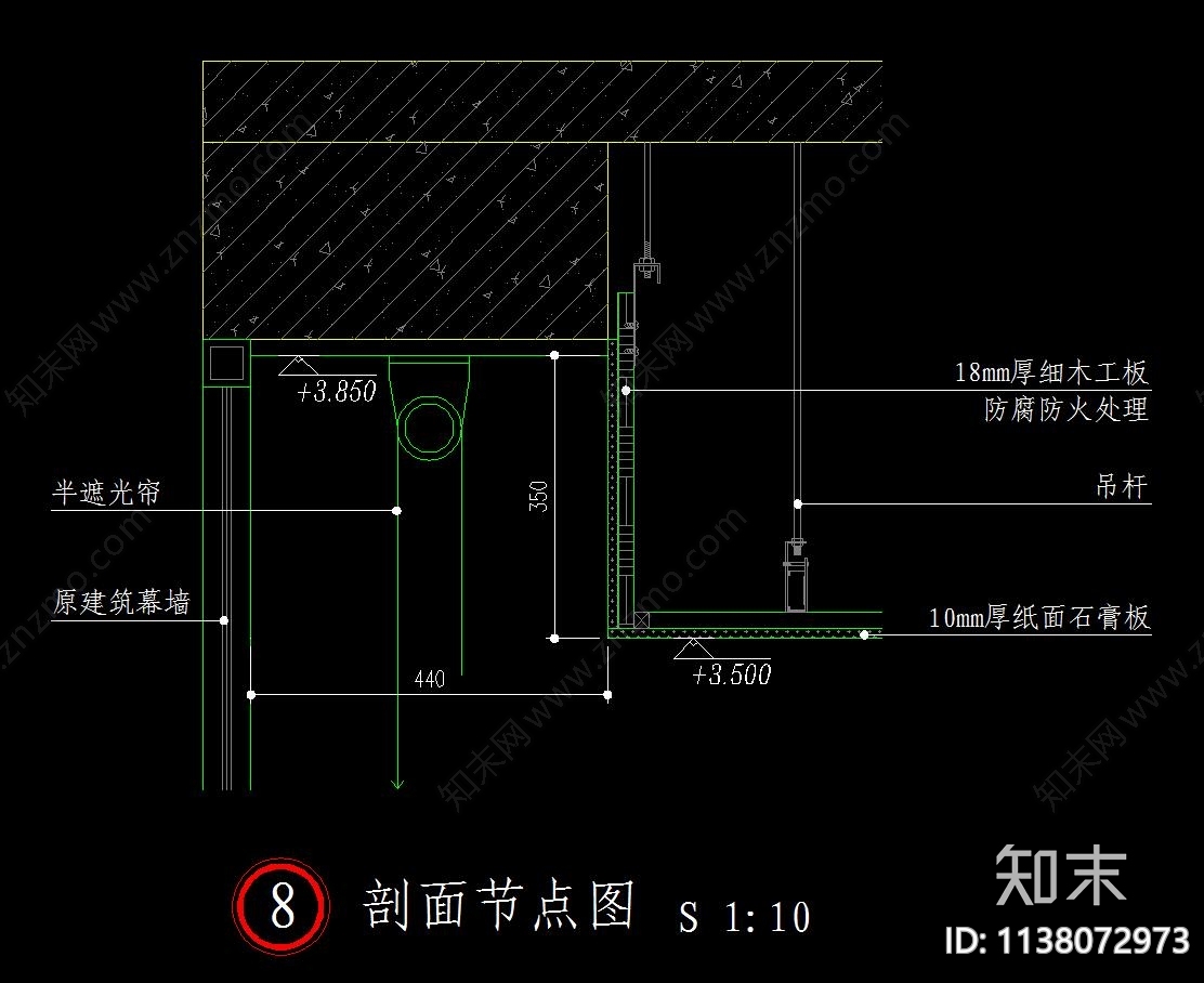 窗及套cad施工图下载【ID:1138072973】