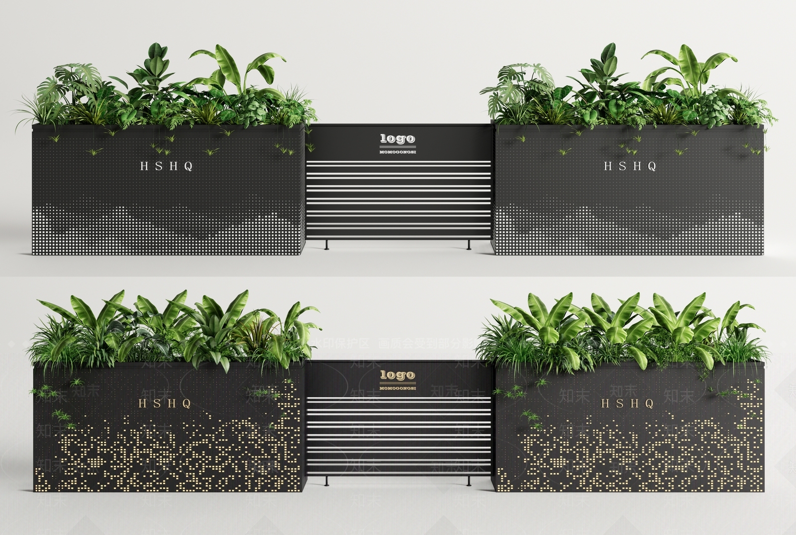 植物户外移动花箱SU模型下载【ID:1138084357】