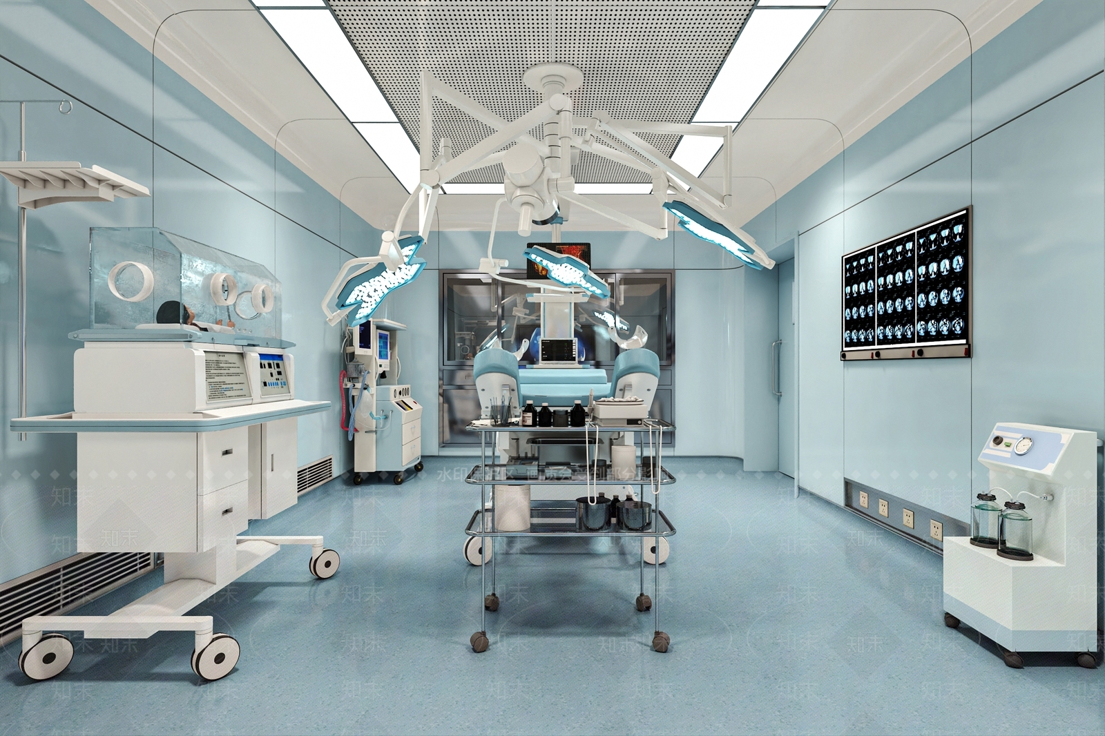 现代手术室3D模型下载【ID:1138084984】