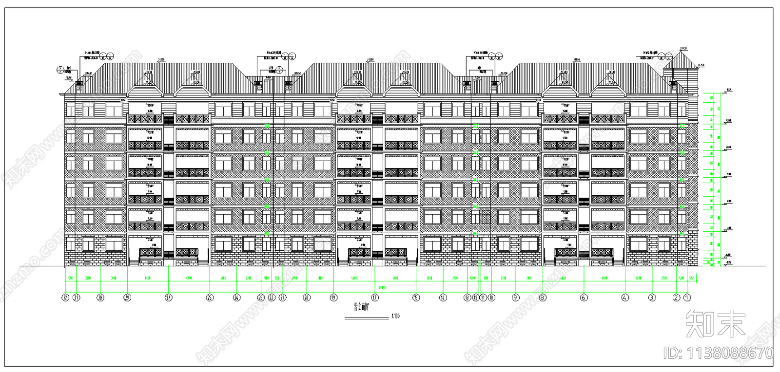 新源里住宅小区建筑cad施工图下载【ID:1138088670】