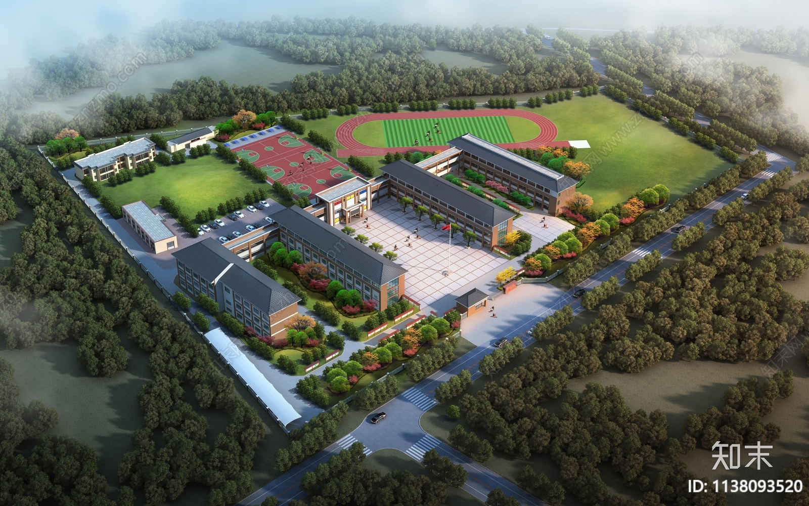 某小学三层教学楼施工图下载【ID:1138093520】