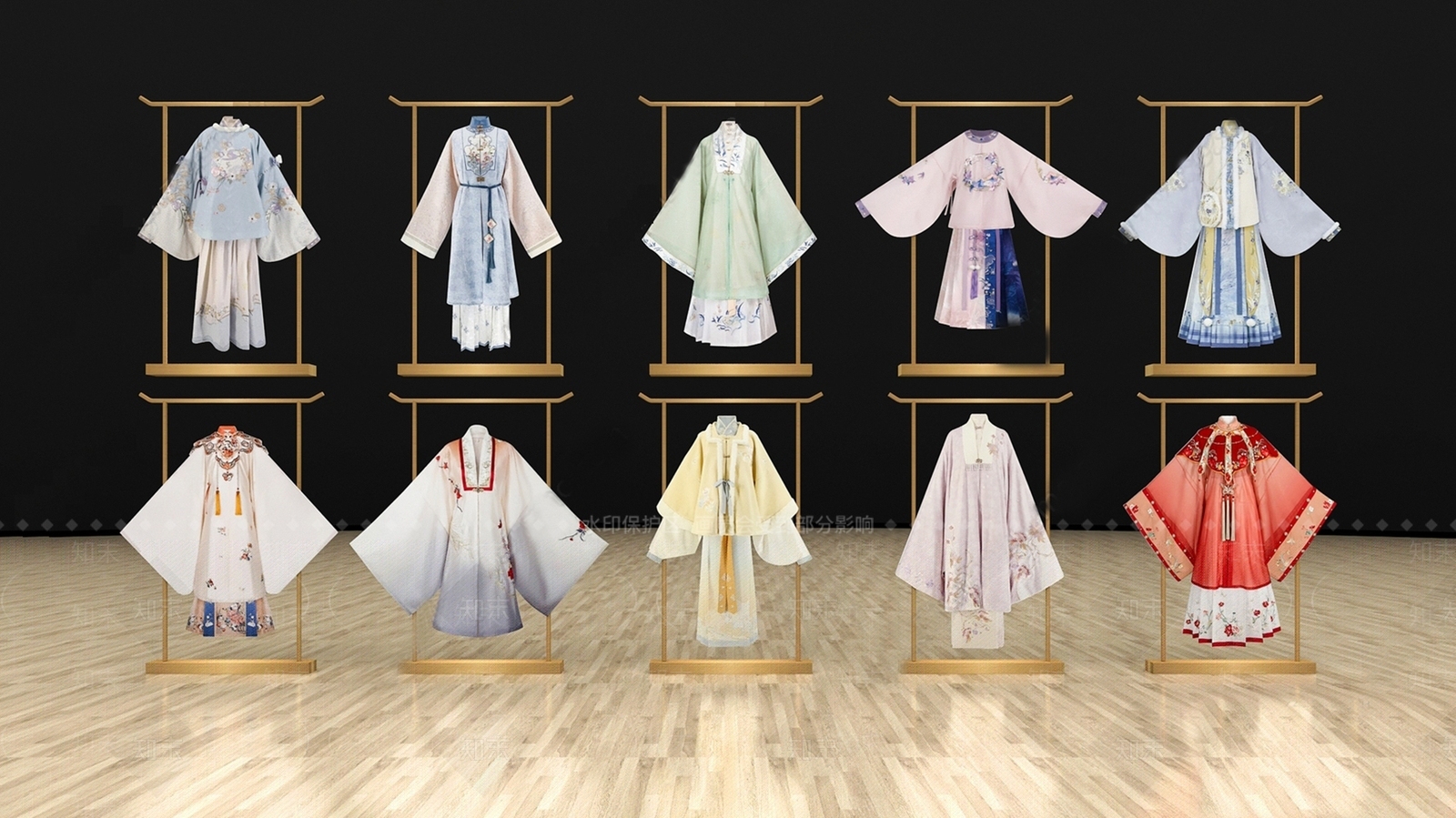 中式汉服SU模型下载【ID:1138094656】