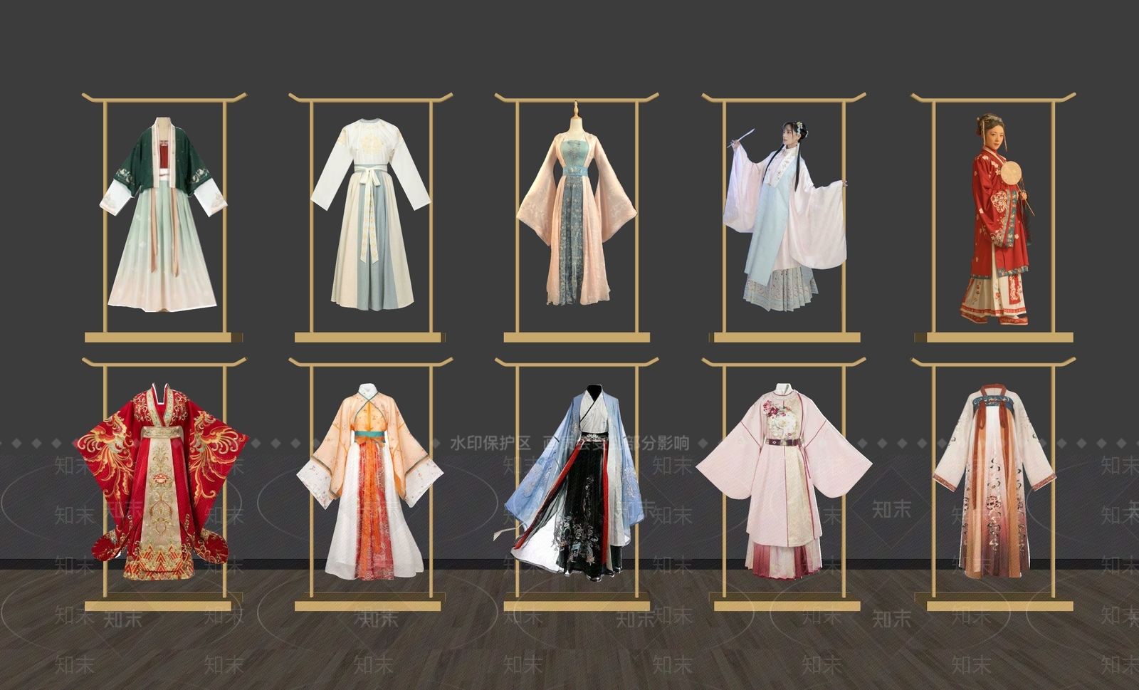 中式汉服SU模型下载【ID:1138094689】
