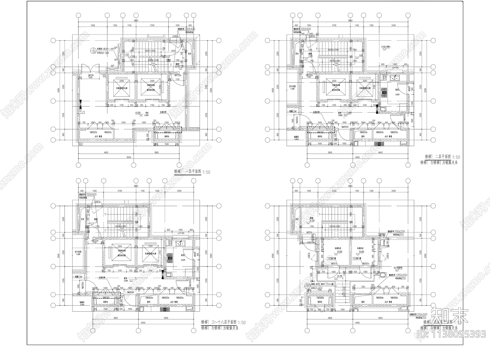 120平米户型高层建筑cad施工图下载【ID:1138095393】