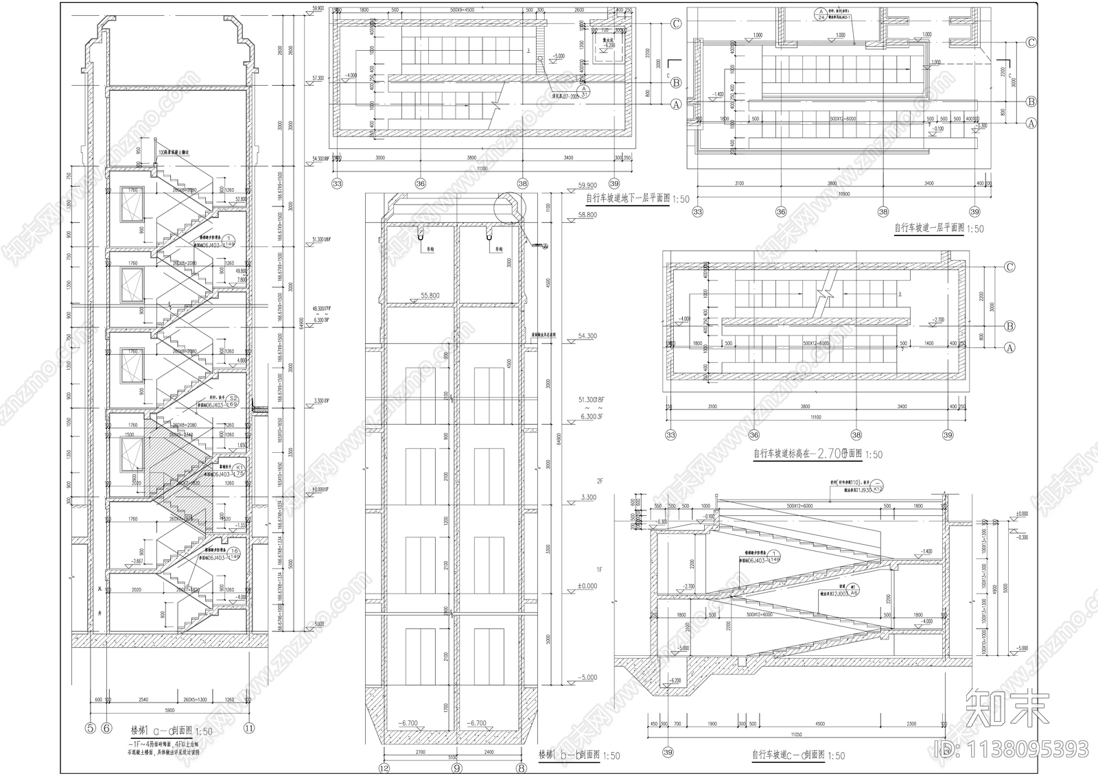 120平米户型高层建筑cad施工图下载【ID:1138095393】