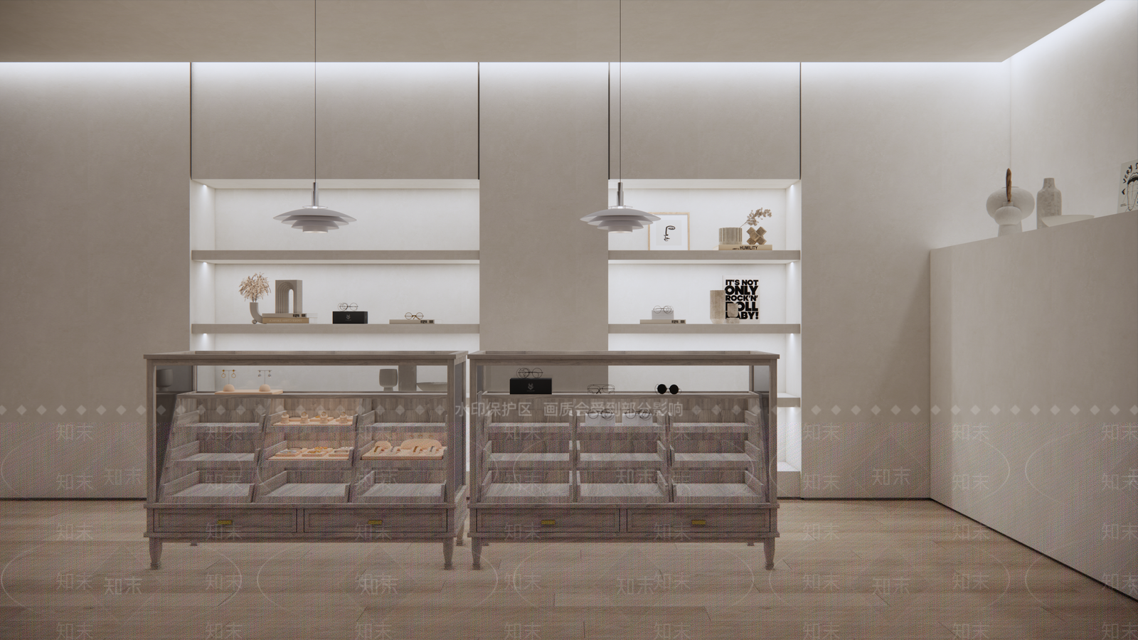 现代装饰品艺术品展厅SU模型下载【ID:1138098003】