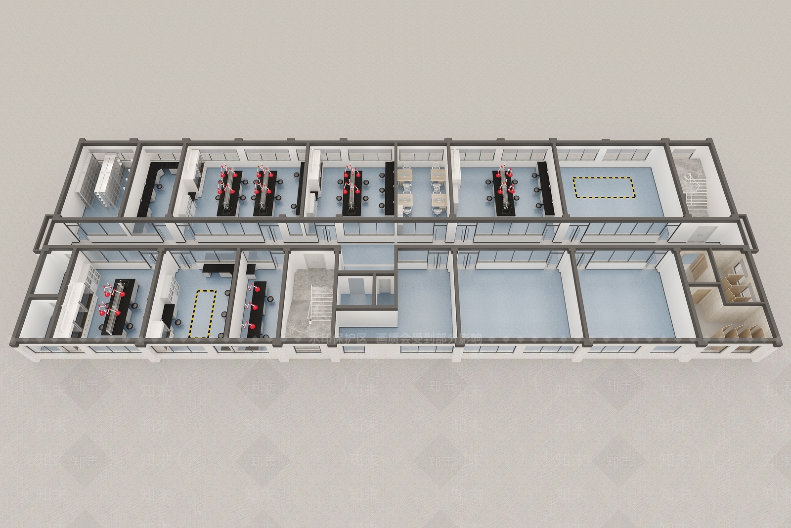现代风格实验室3D模型下载【ID:1138659678】
