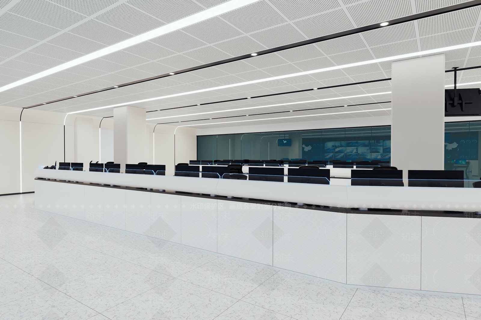 现代指挥控制中心3D模型下载【ID:1138101224】