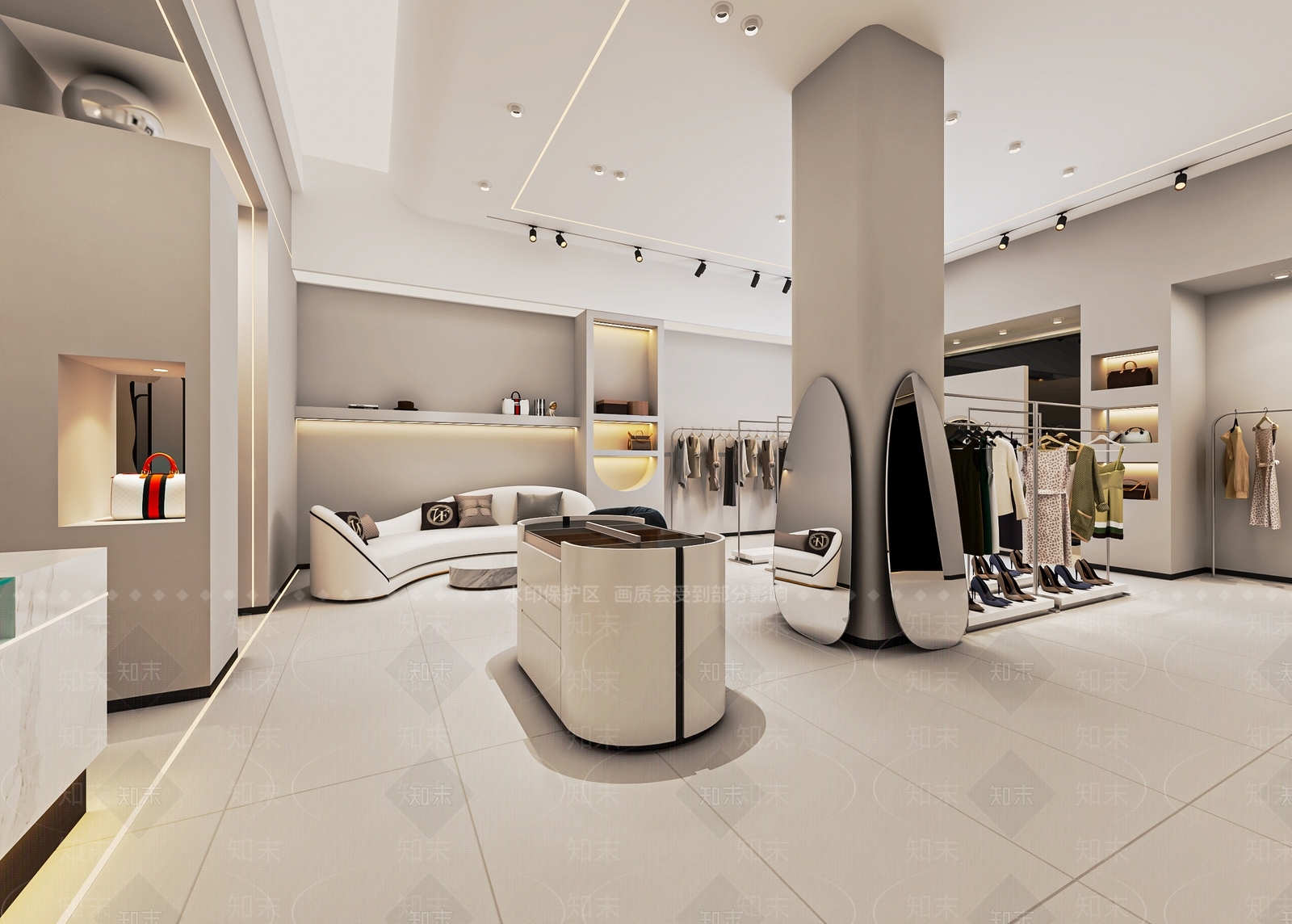 现代服装店SU模型下载【ID:1138122414】
