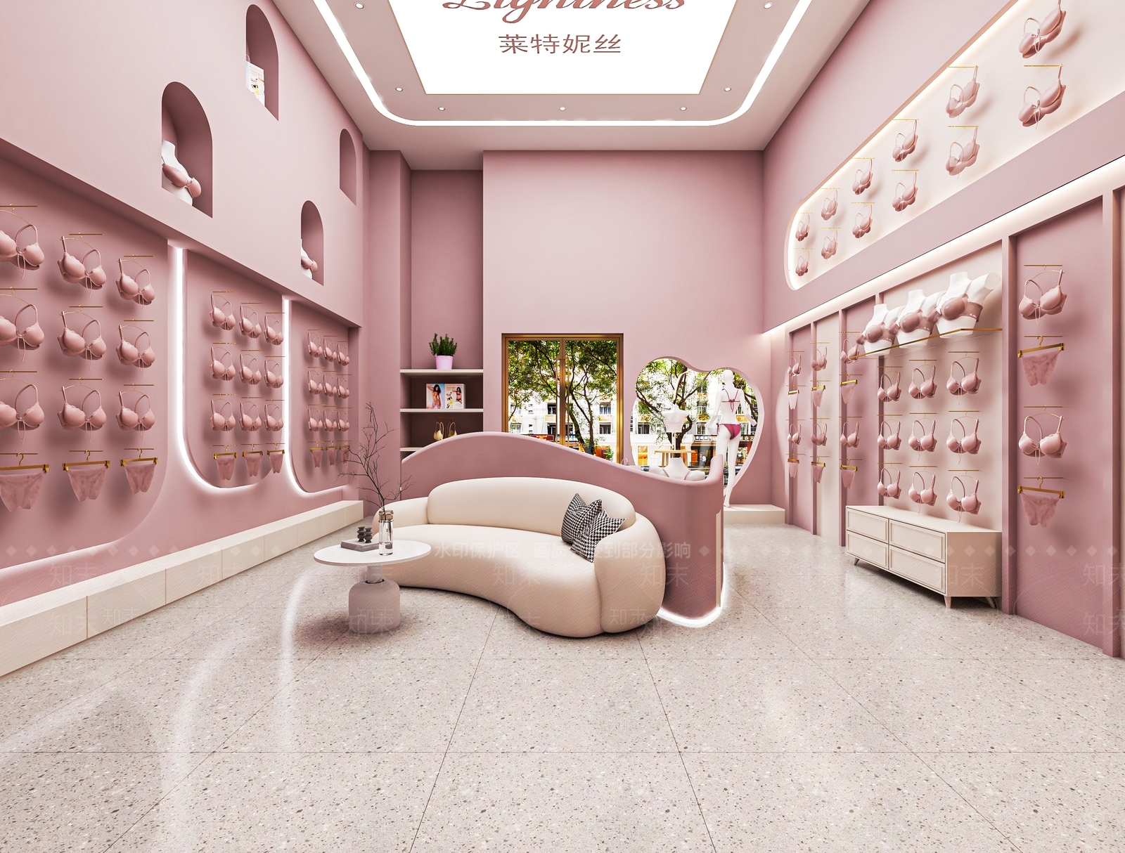 现代内衣店SU模型下载【ID:1138122539】