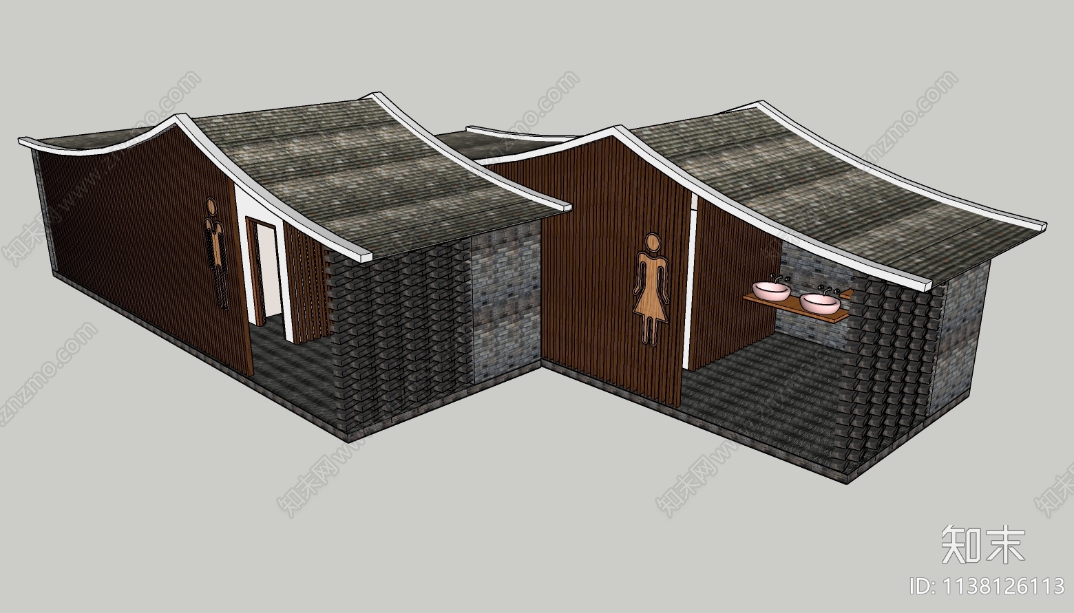 新农村公厕建筑施工图下载【ID:1138126113】