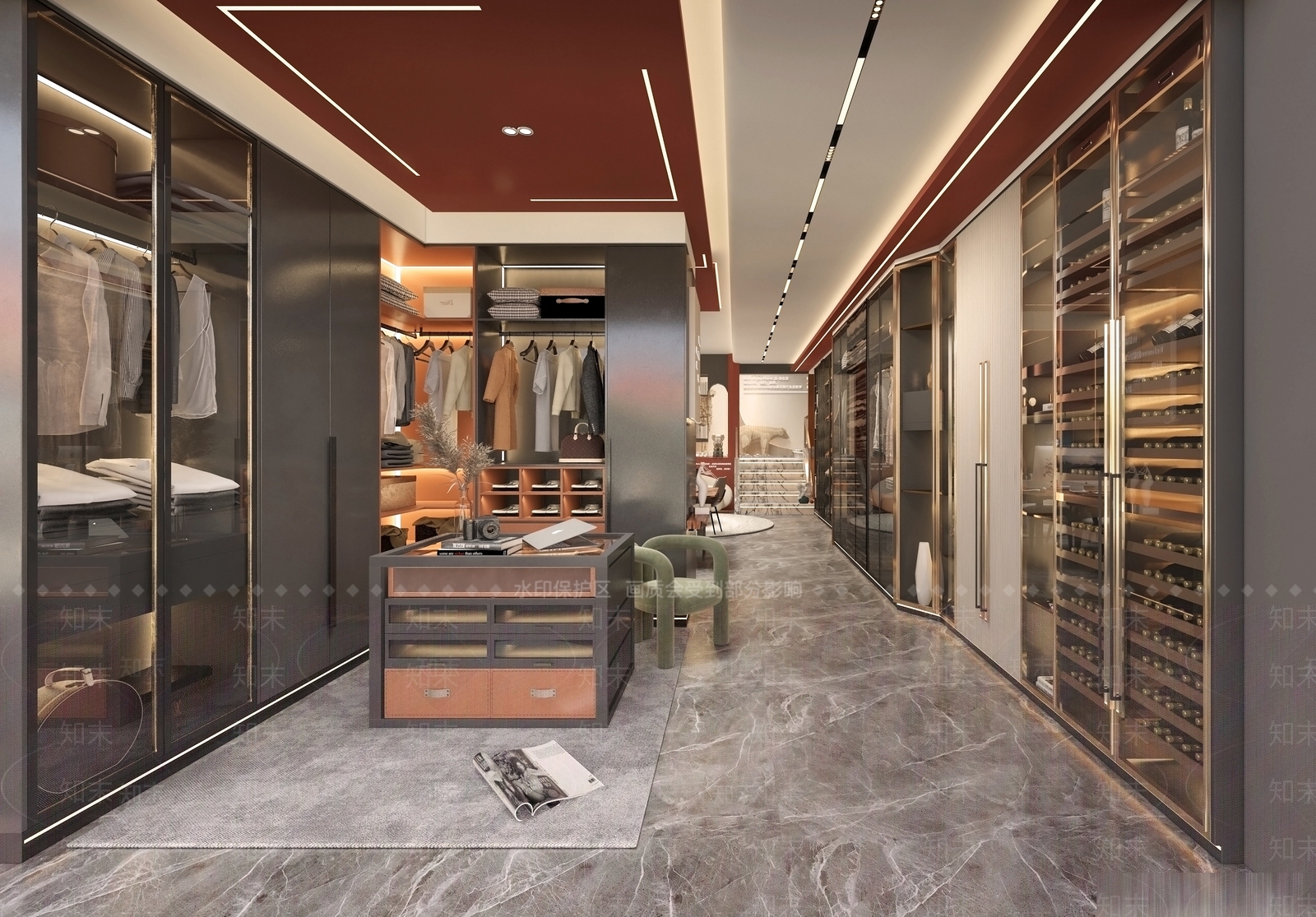 现代全屋定制店3D模型下载【ID:1138125863】