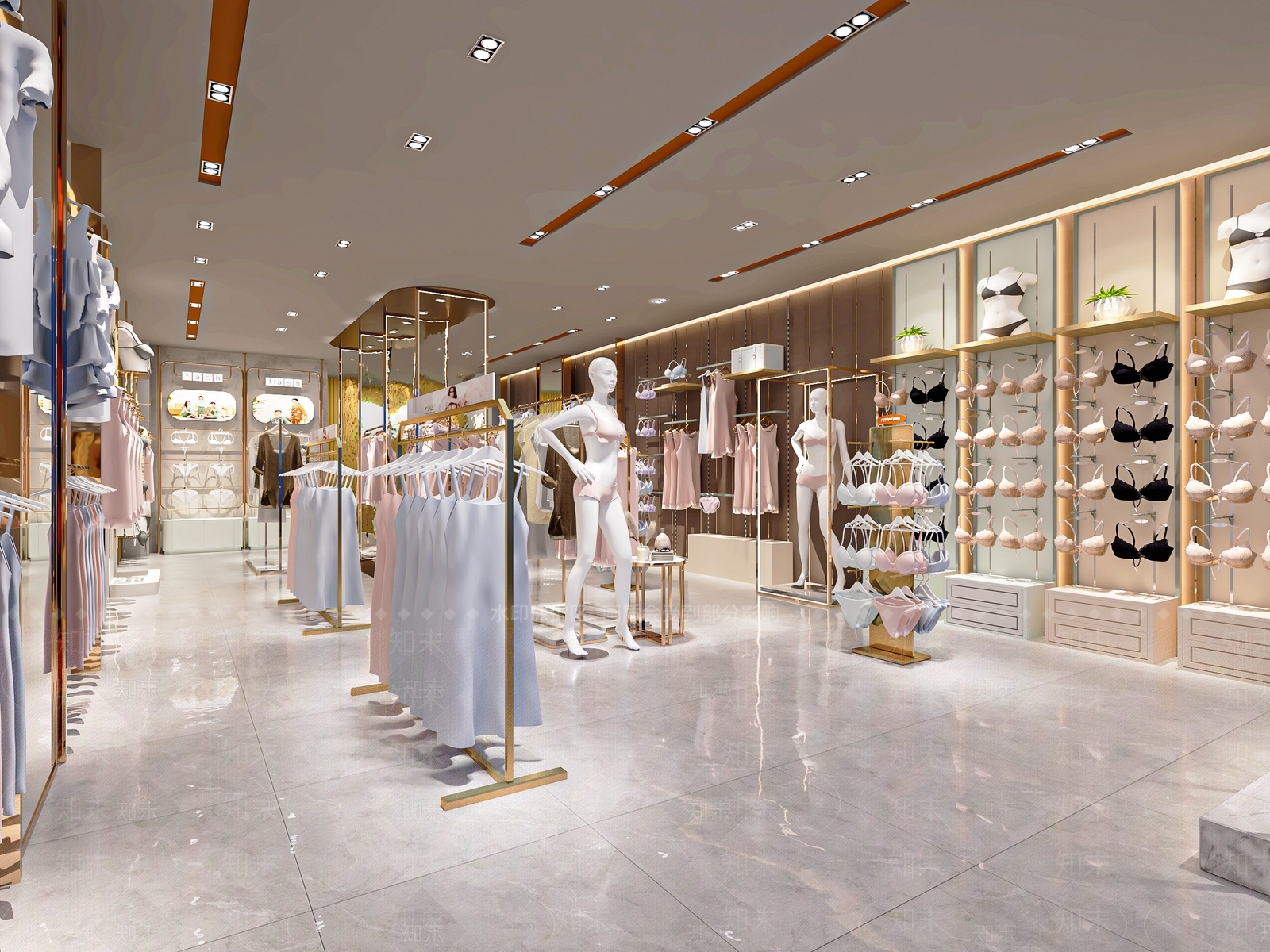 现代内衣店SU模型下载【ID:1138130432】
