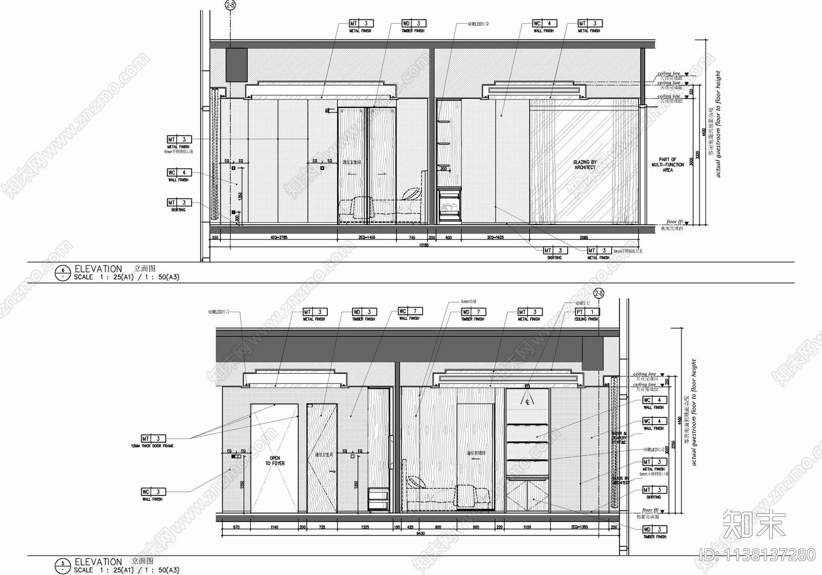 450㎡总统套房cad施工图下载【ID:1138137280】