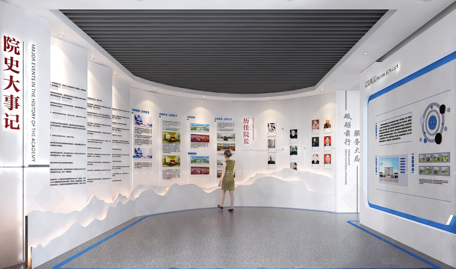 现代法院院史馆展厅SU模型下载【ID:1138139838】