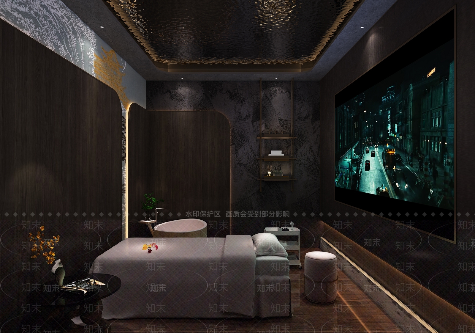 现代美容SPA店3D模型下载【ID:1138145001】