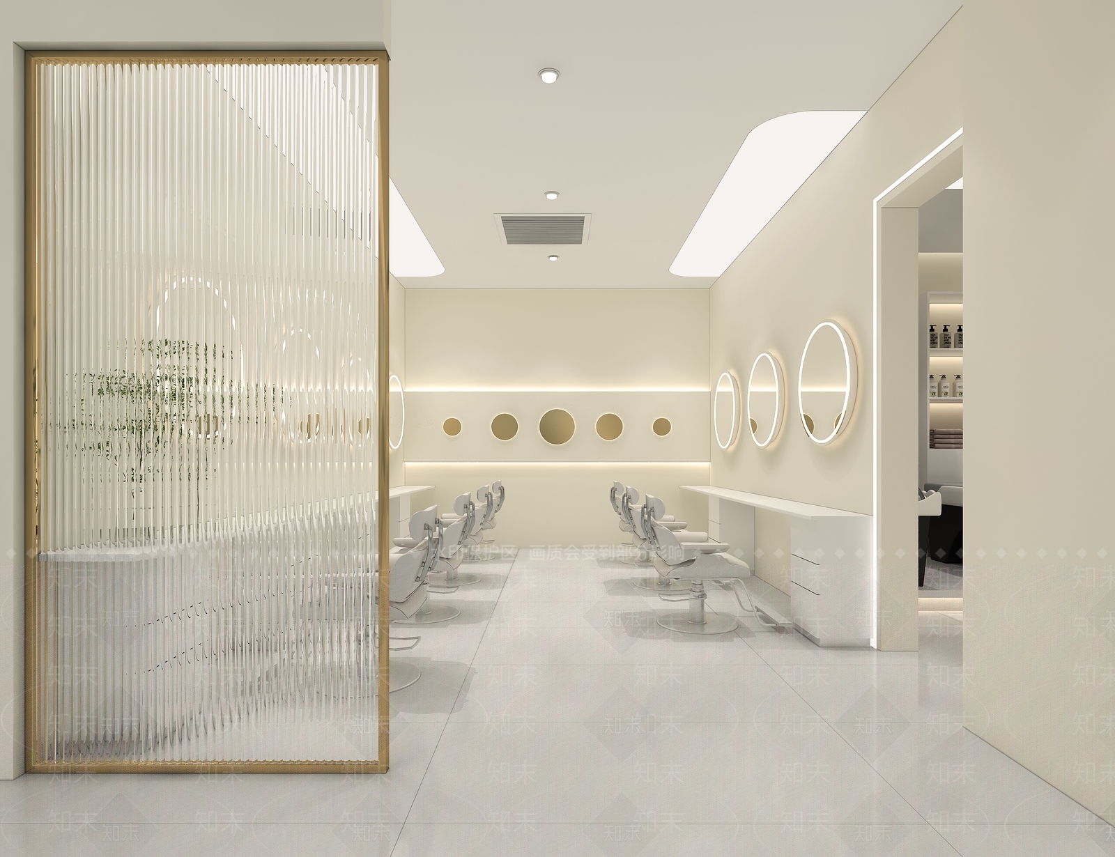 现代美发沙龙店3D模型下载【ID:1138145198】