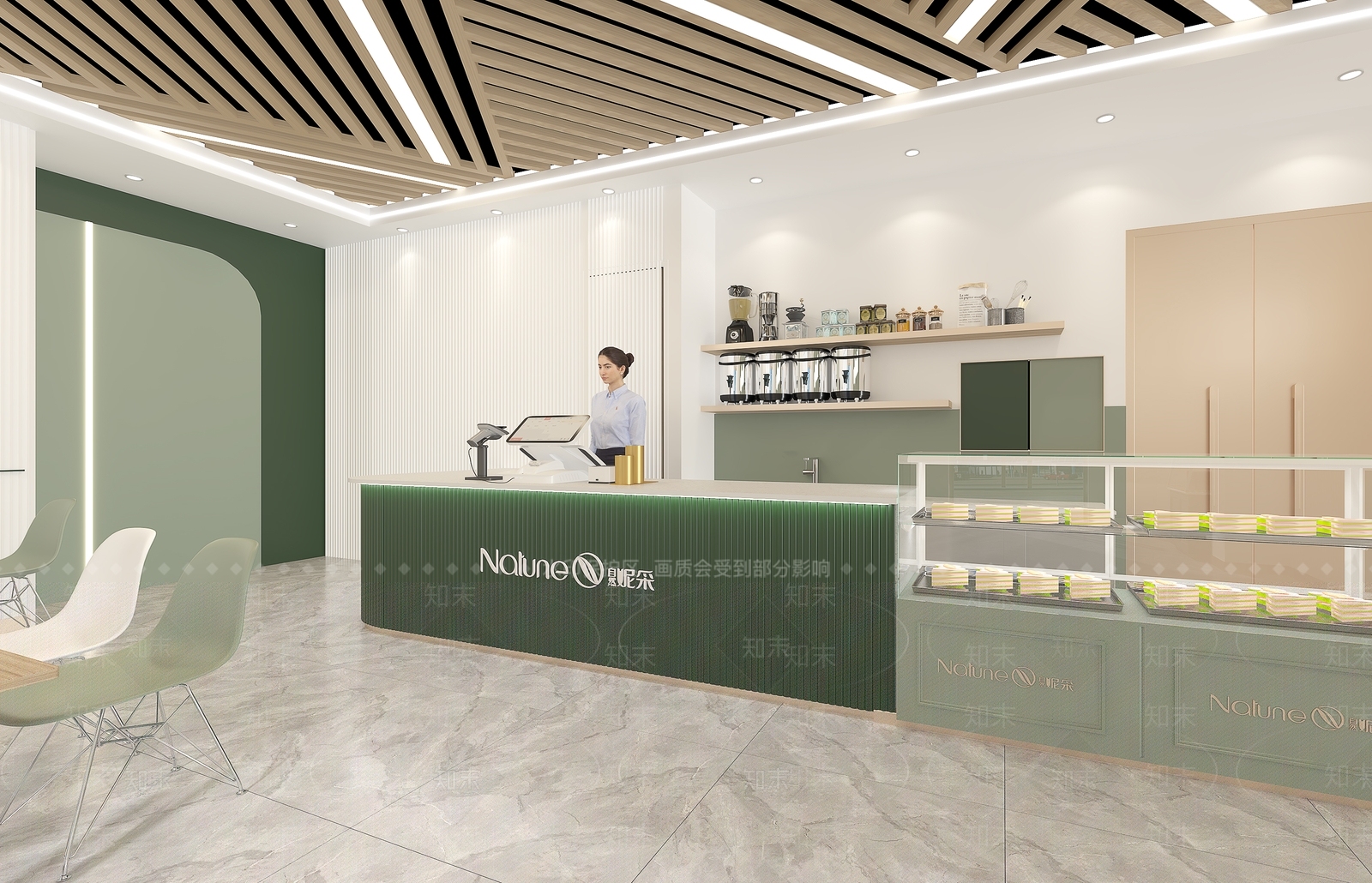 现代甜品面包店3D模型下载【ID:1138145751】
