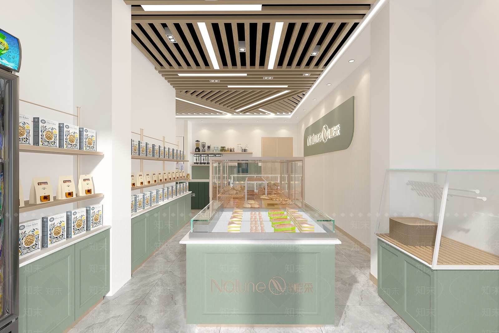 现代甜品面包店3D模型下载【ID:1138145751】