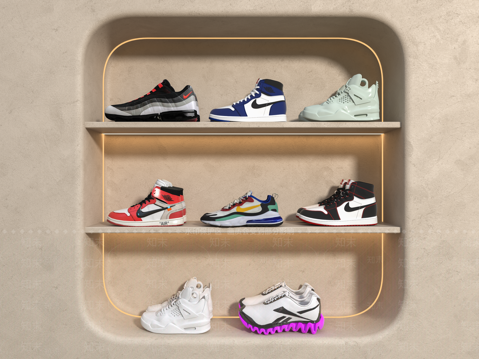 鞋子3D模型下载【ID:1138148387】