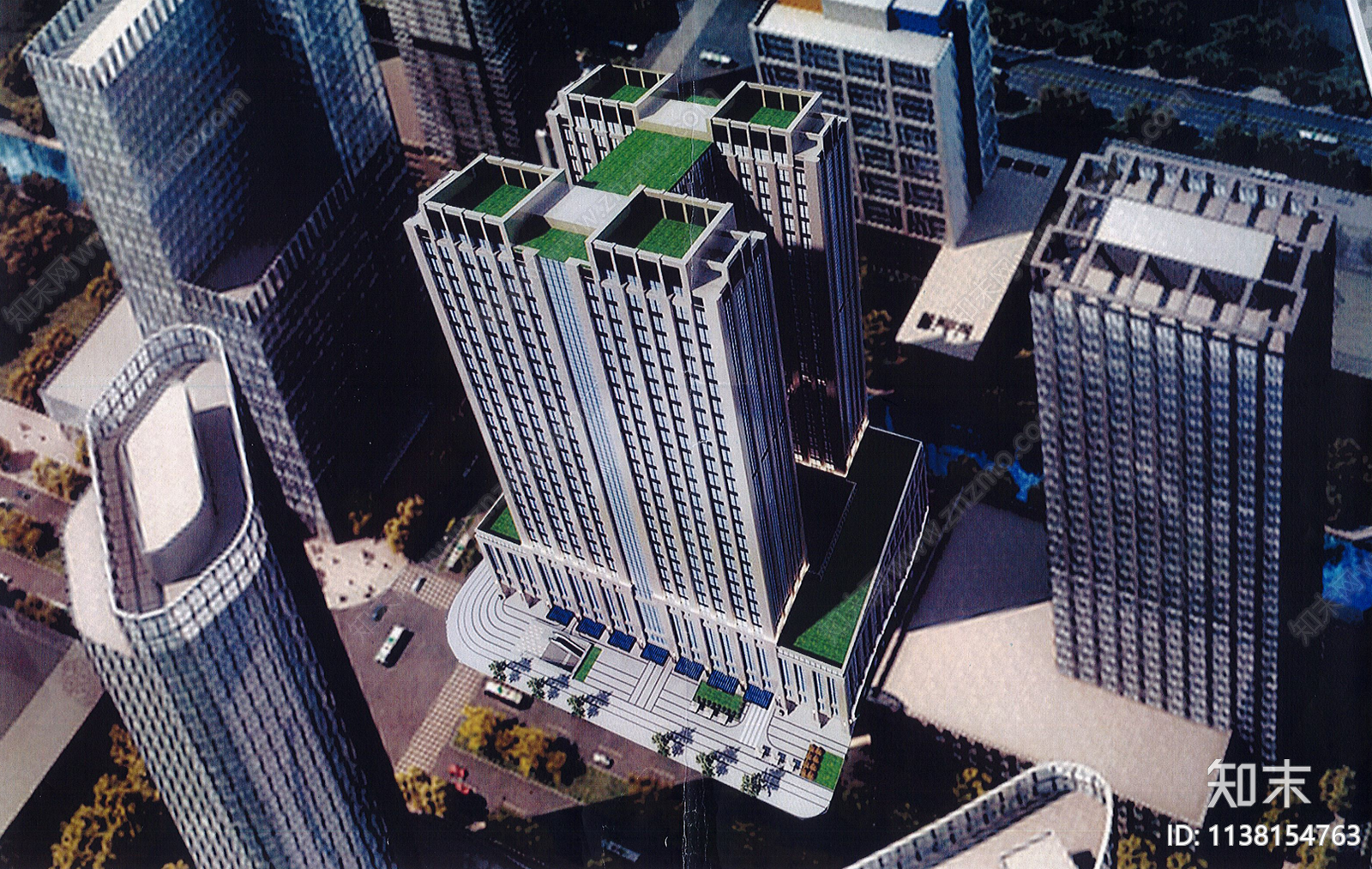 道路街区景观cad施工图下载【ID:1138154763】