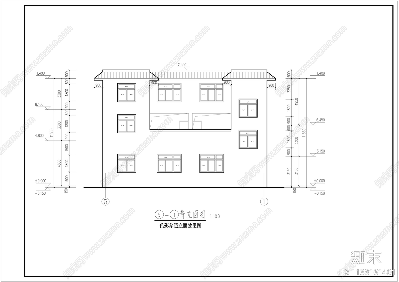 小型消防站建筑施工图下载【ID:1138161401】