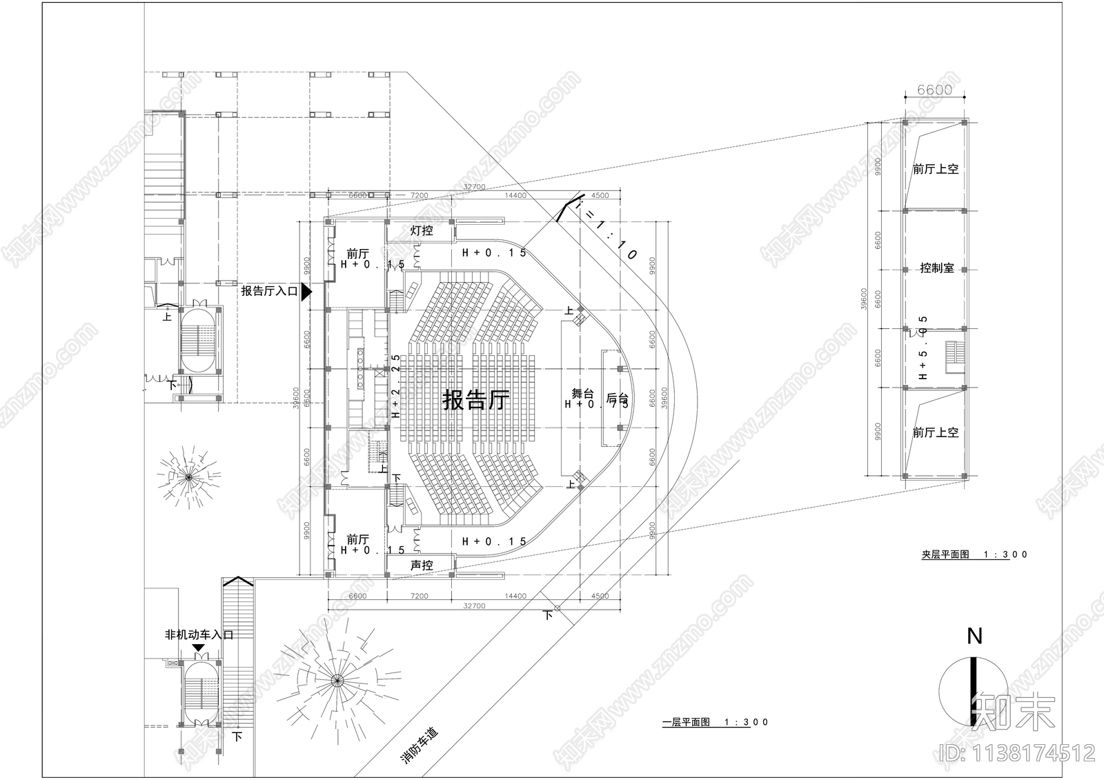 初中校园建筑cad施工图下载【ID:1138174512】