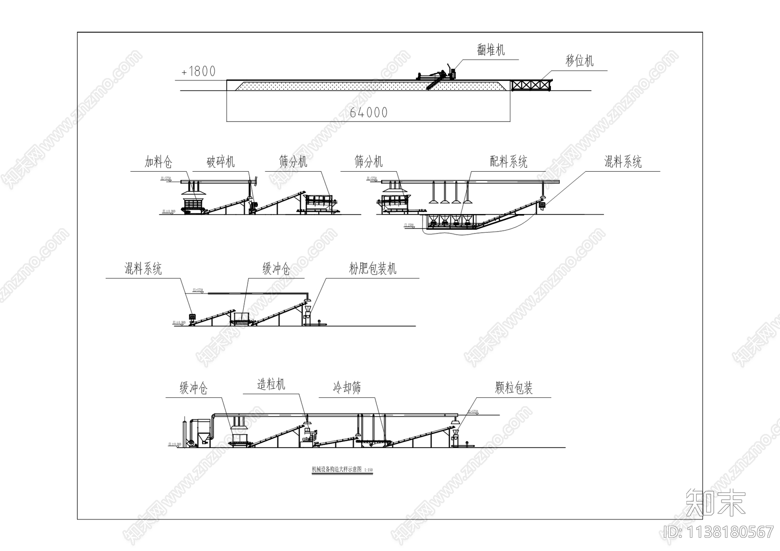 春垦畜禽粪便资源化利用中心建筑cad施工图下载【ID:1138180567】