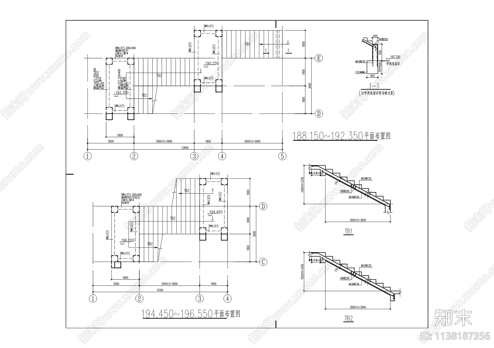 双钢路社区老旧小区改造工程cad施工图下载【ID:1138187356】