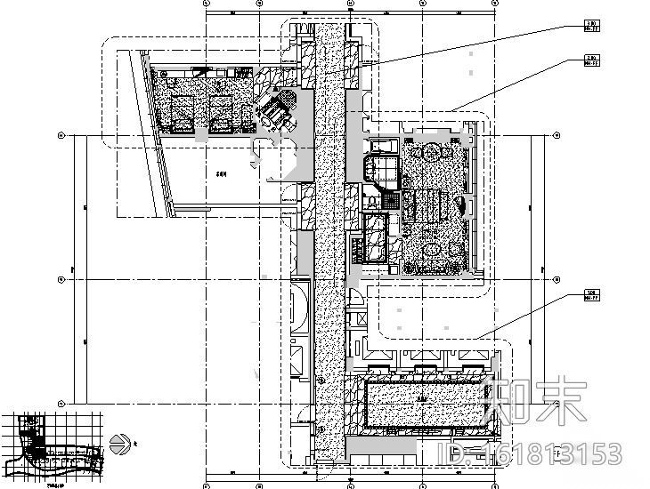 [北京]丽雅酒店样板房设计施工图（附效果图+材料手册+家...cad施工图下载【ID:161813153】