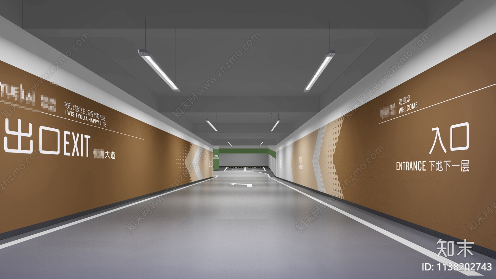停车场地坪及交通划线工程cad施工图下载【ID:1138202743】