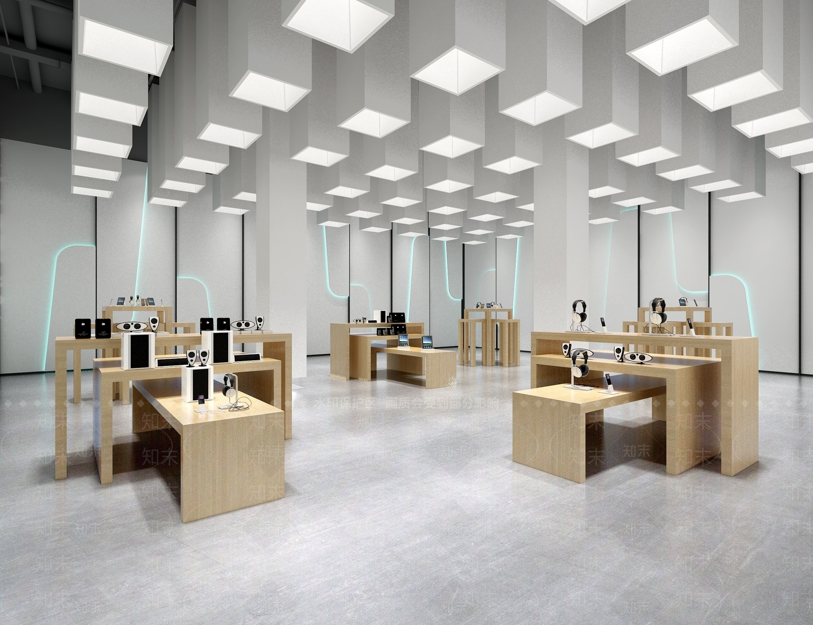 现代手机数码专卖店3D模型下载【ID:1138203495】