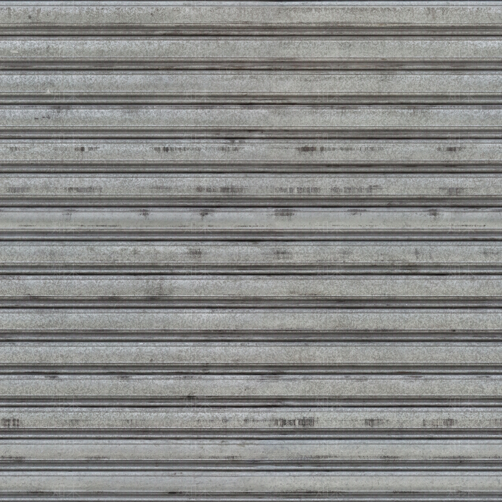 无缝银灰色波纹板卷帘门金属扣板条纹板贴图下载【ID:1138215788】