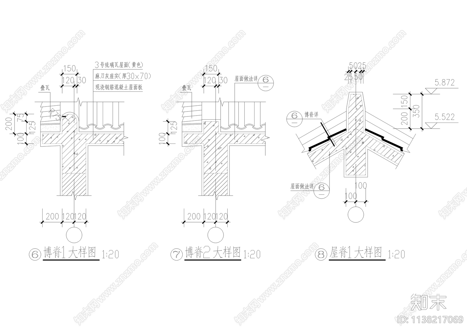 楹联亭古建全套cad施工图下载【ID:1138217069】