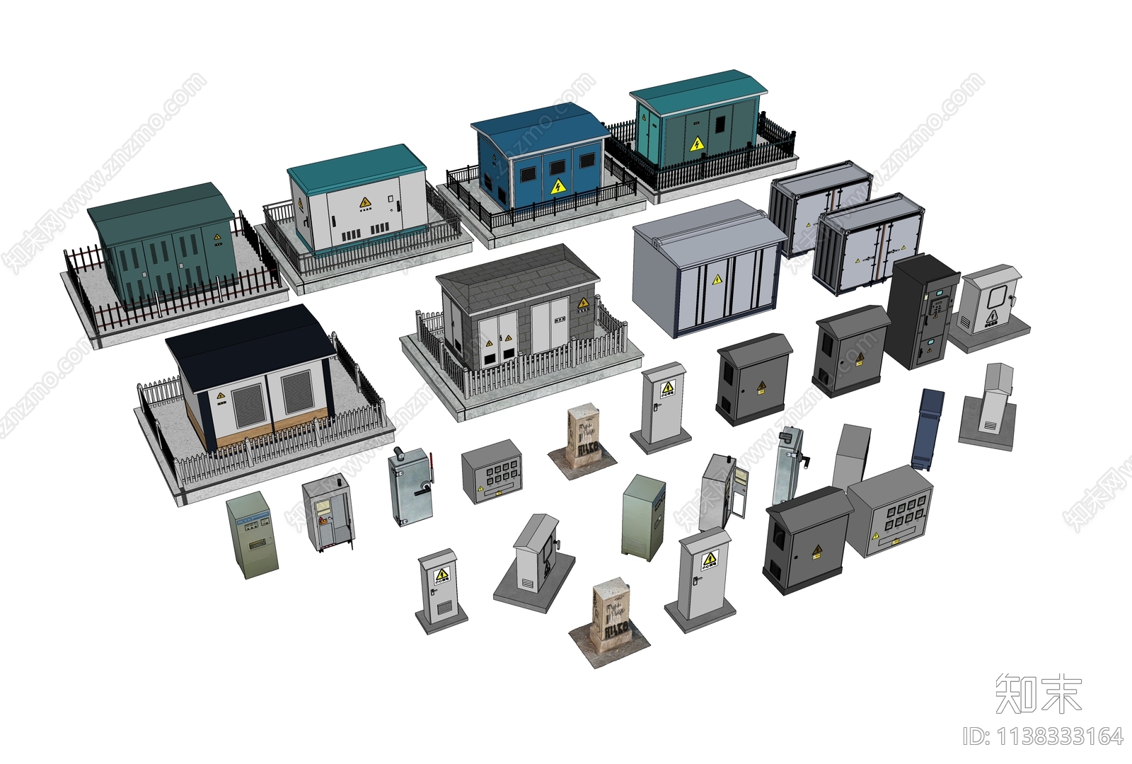 变配电间SU模型下载【ID:1138333164】