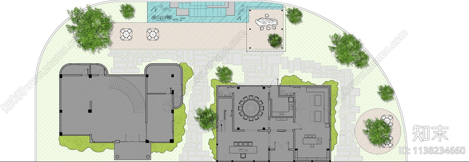 园林庭院景观施工图下载【ID:1138234660】