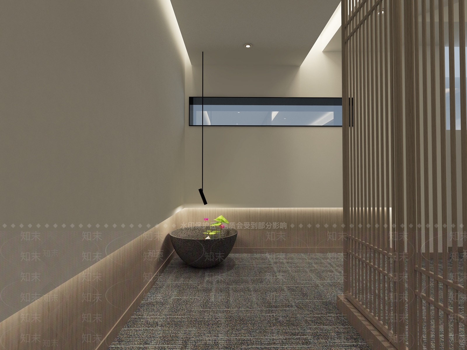 新中式简约原木茶馆3D模型下载【ID:1138243881】