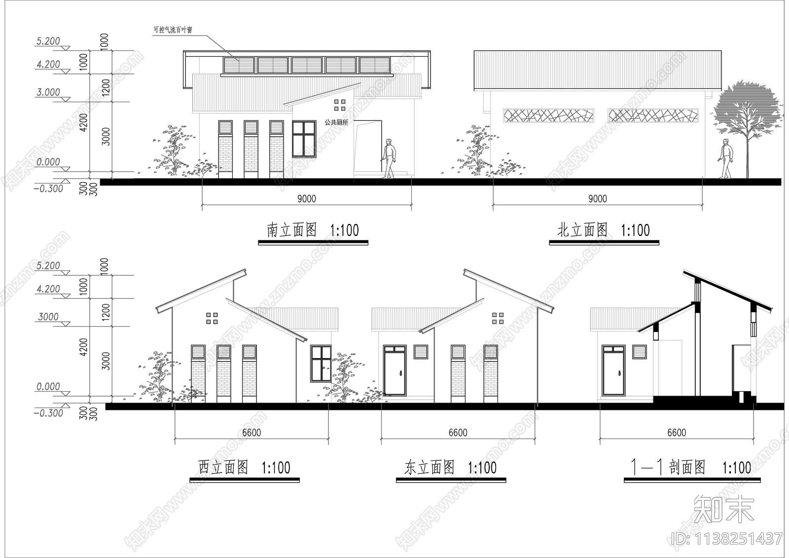 150套特色公厕建筑施工图下载【ID:1138251437】