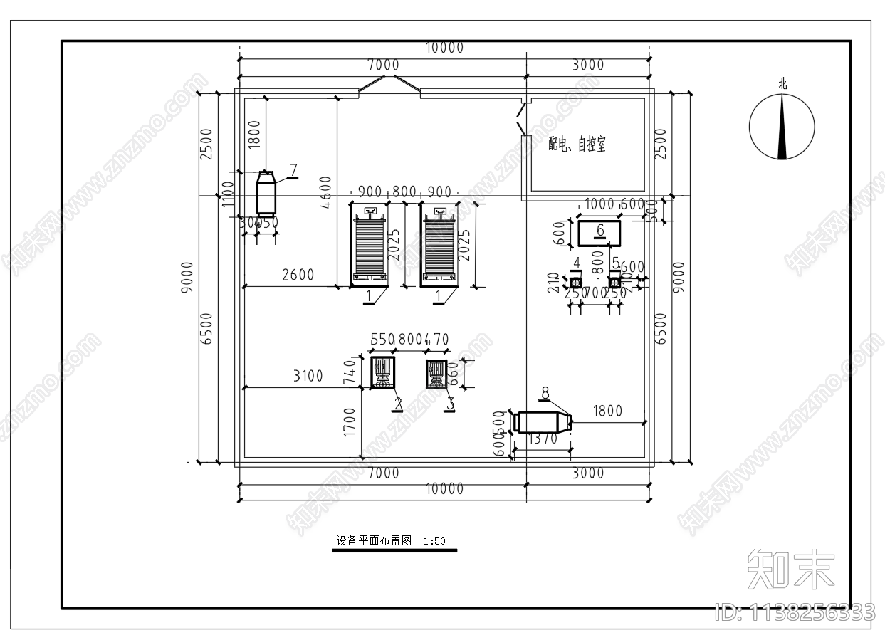 某换热站设备cad施工图下载【ID:1138256333】