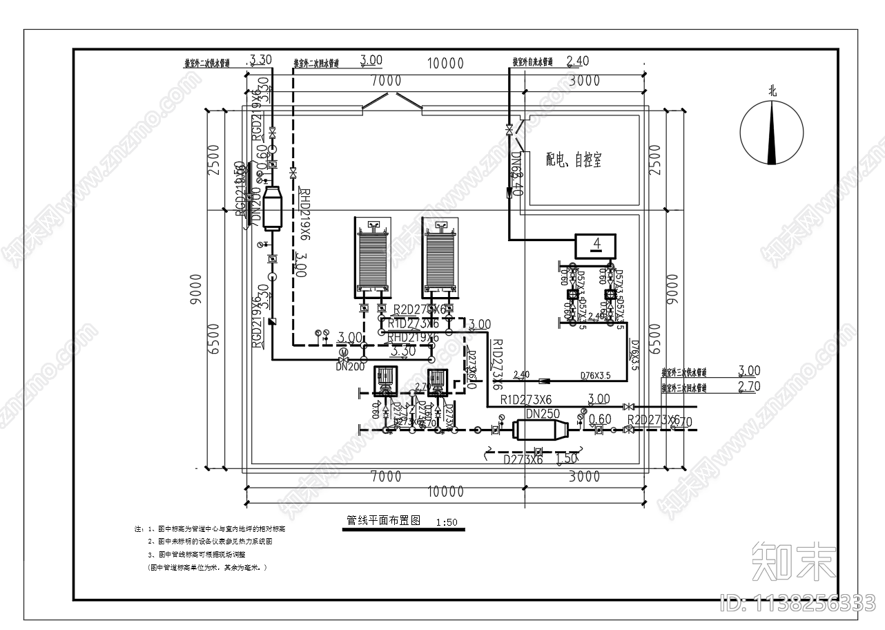 某换热站设备cad施工图下载【ID:1138256333】