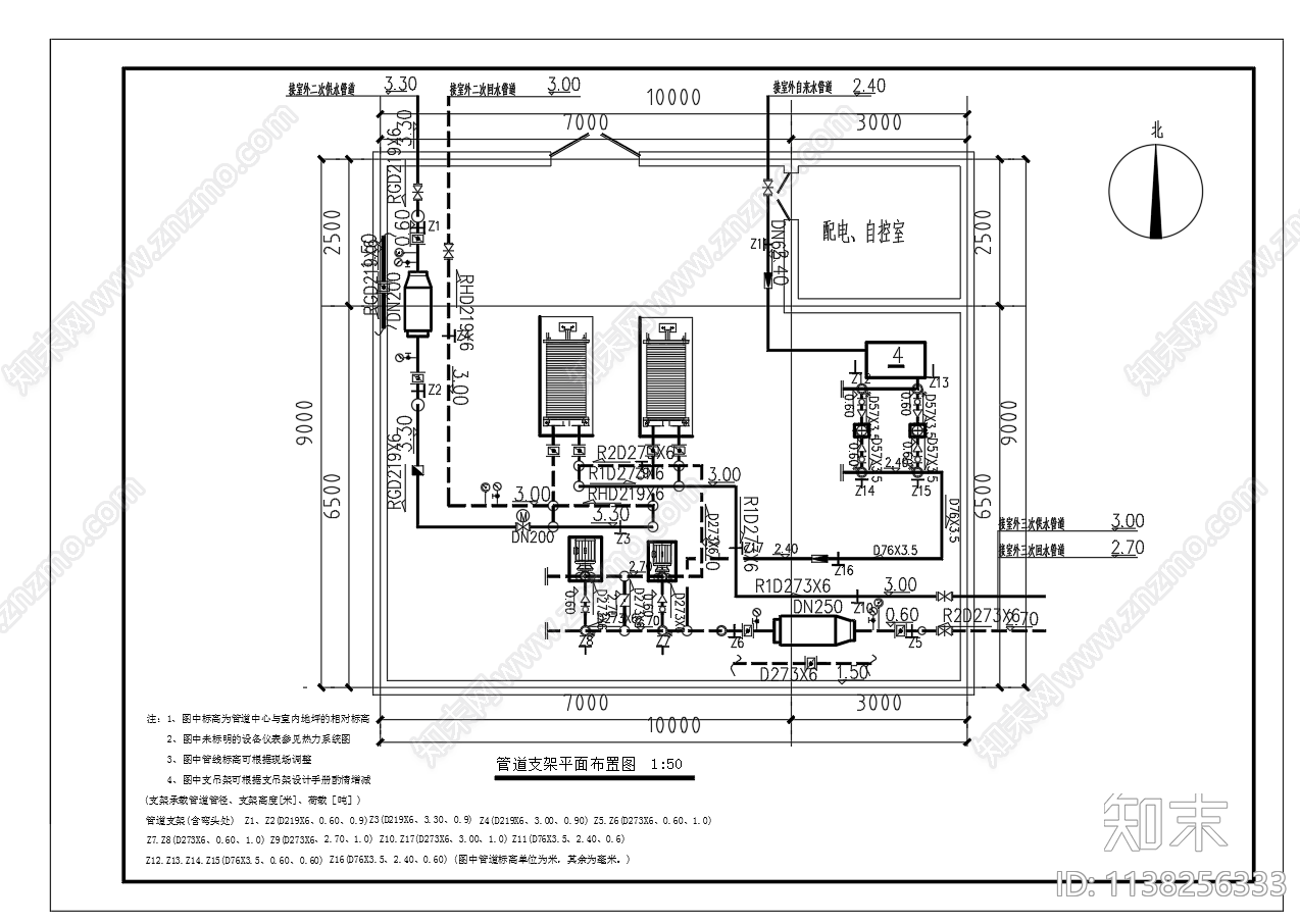 某换热站设备cad施工图下载【ID:1138256333】