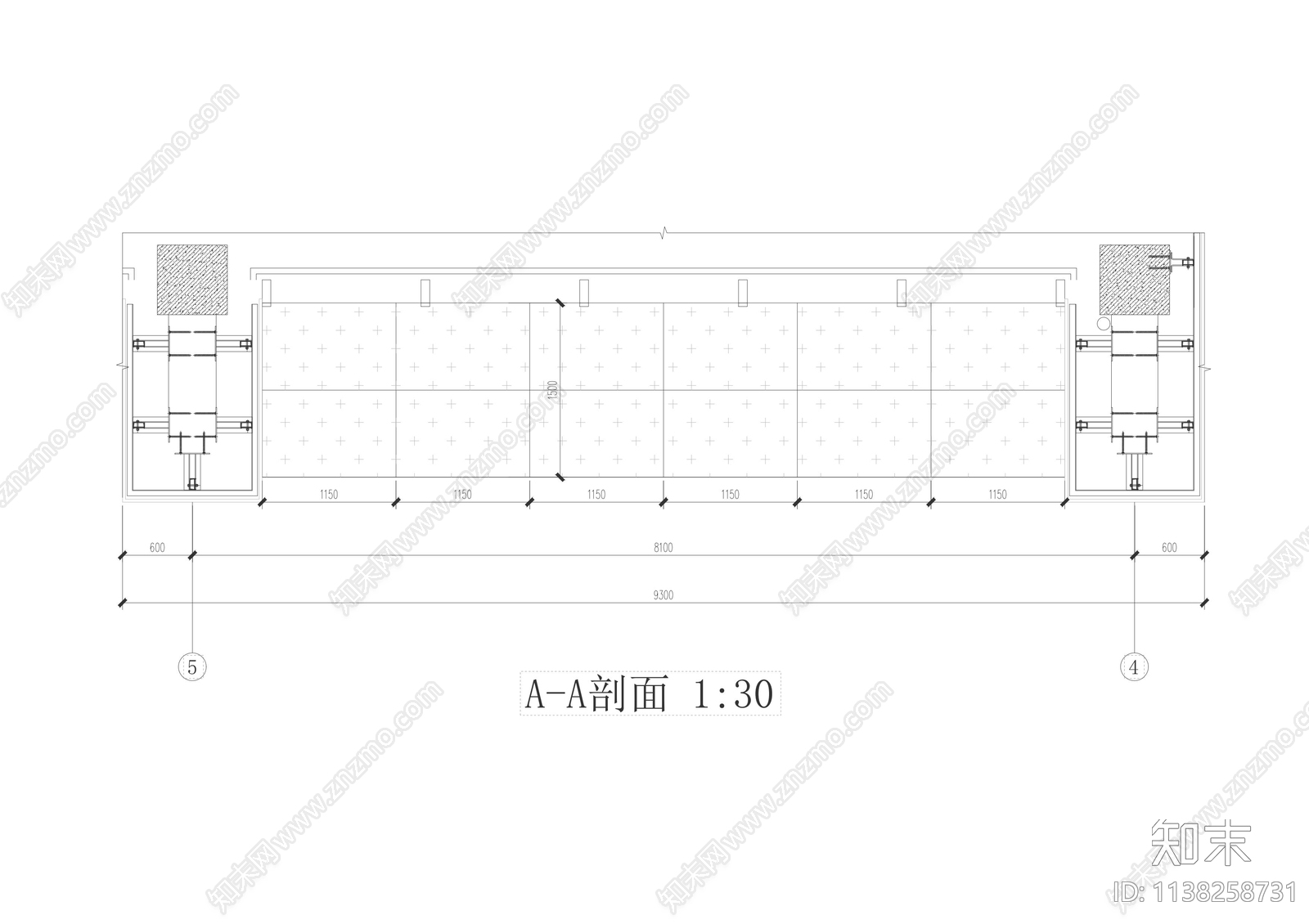 铝板雨棚节点详图施工图下载【ID:1138258731】