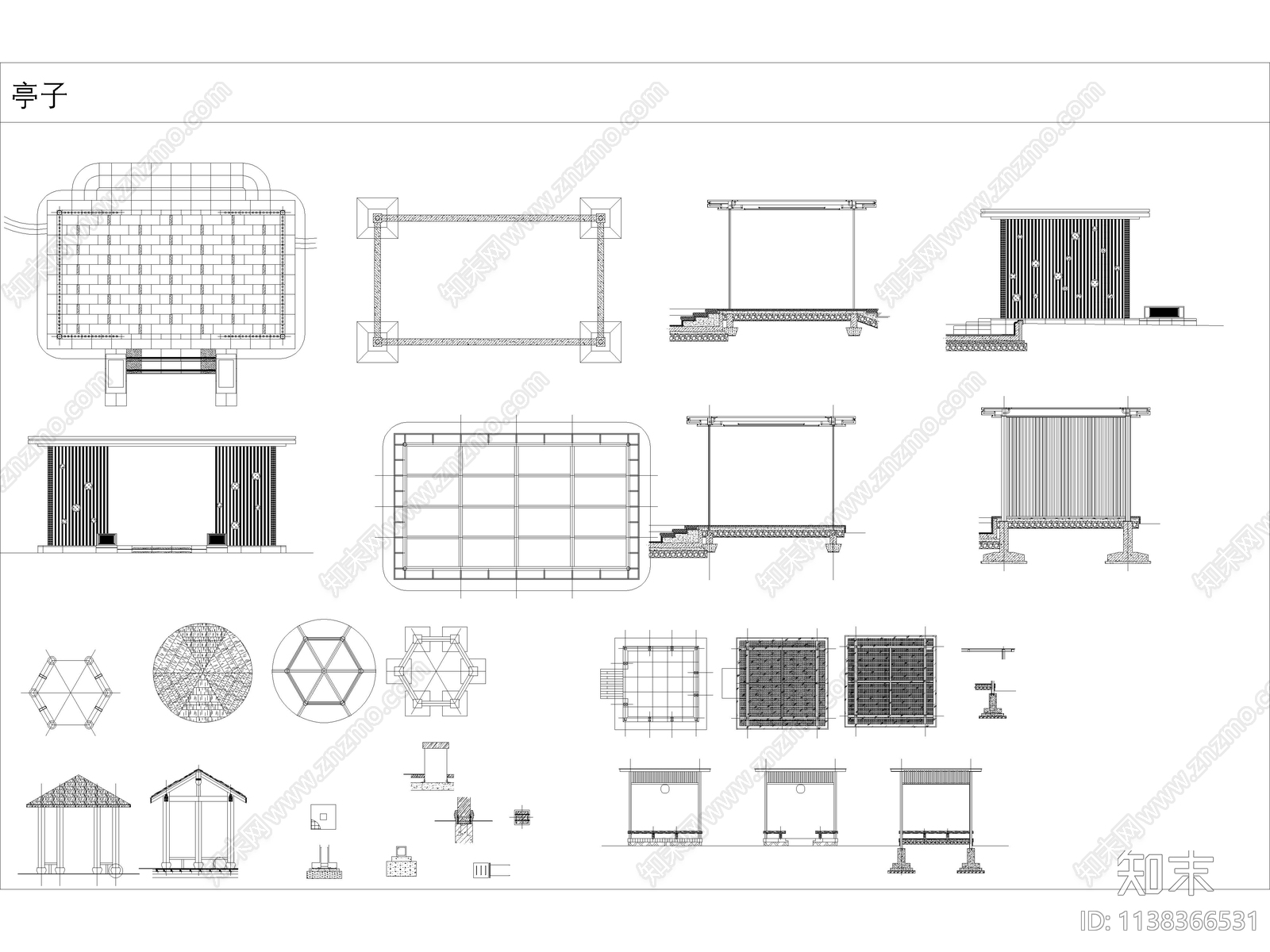 2023精选园林庭院景观小品施工图下载【ID:1138366531】