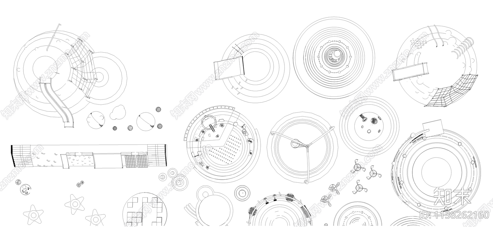 儿童乐园cad施工图下载【ID:1138262160】