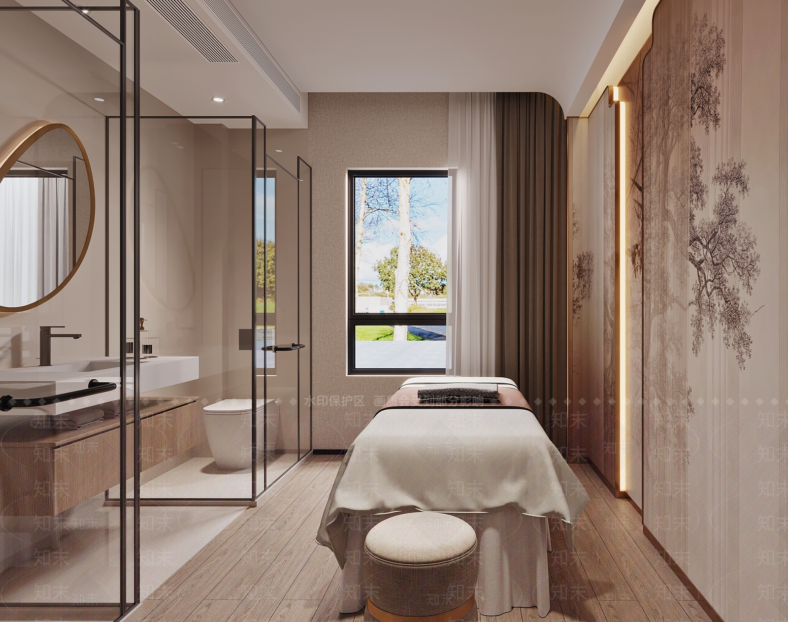 新中式美容SPA店3D模型下载【ID:1138265355】
