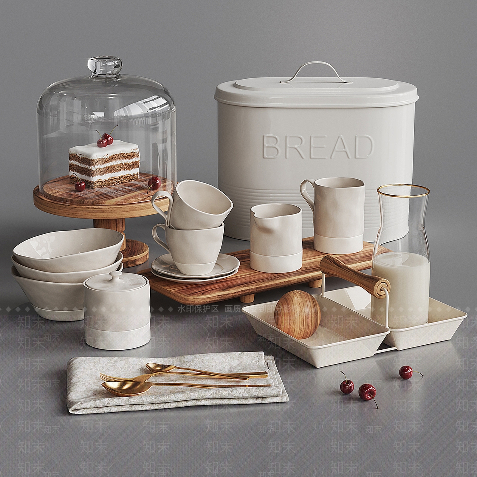 厨房用品SU模型下载【ID:1138282360】