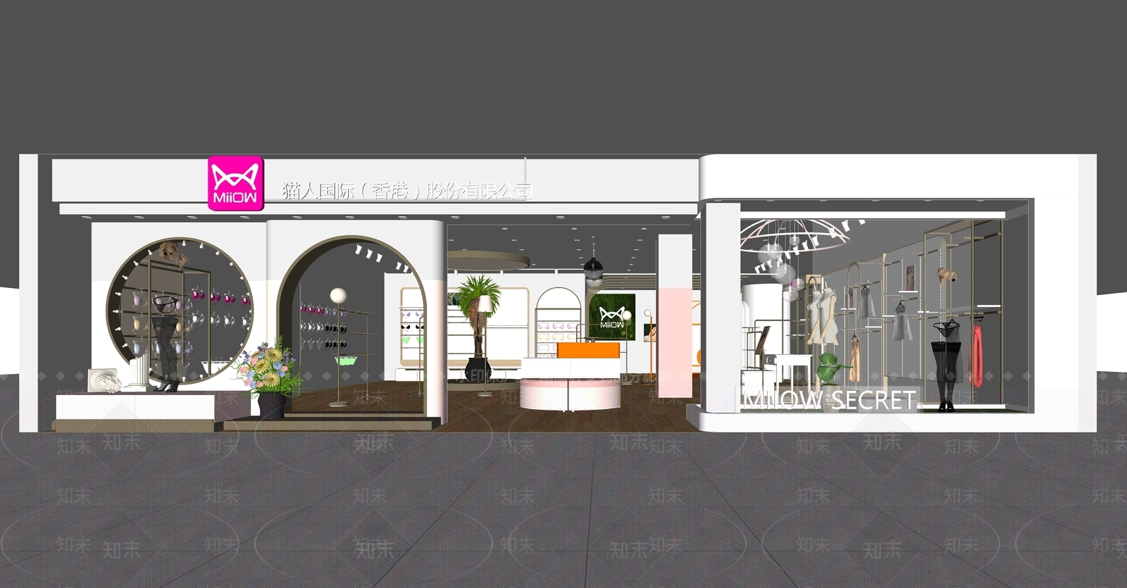 现代内衣店SU模型下载【ID:1138305827】