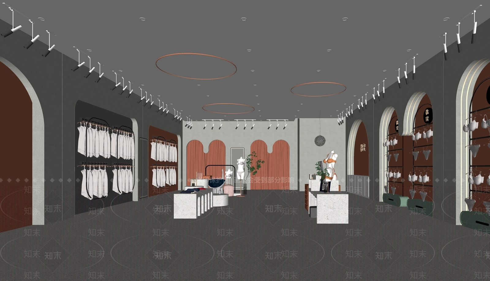 现代内衣店SU模型下载【ID:1138305534】