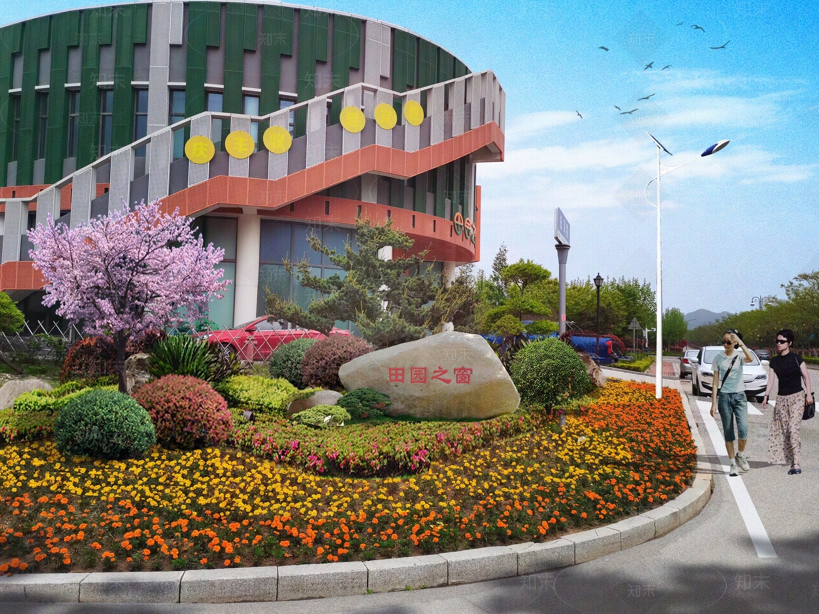 街道外景高清贴图材质