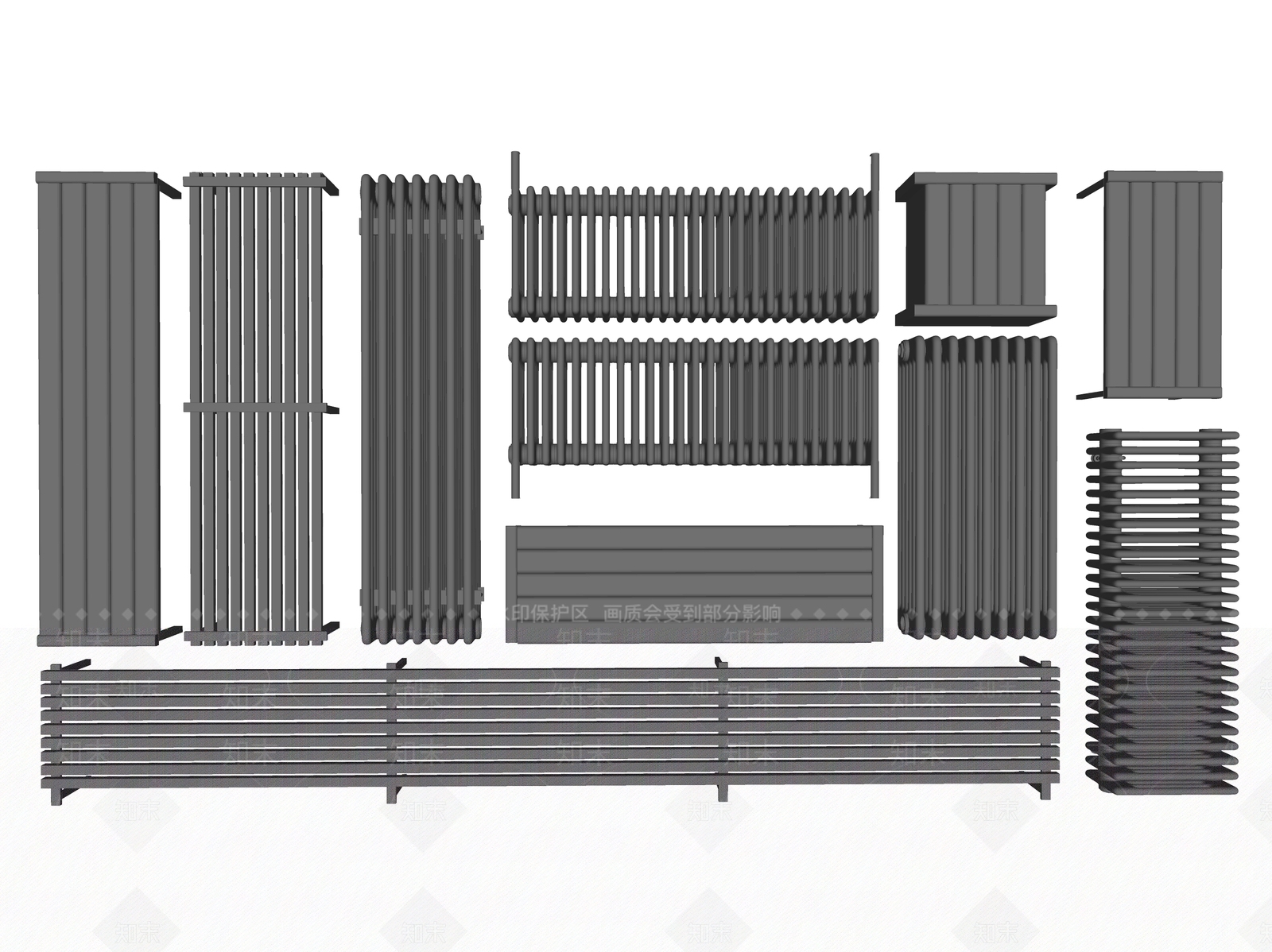 暖气管SU模型下载【ID:1138337470】